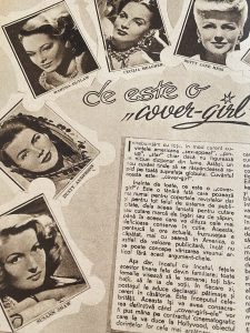 Anul 1947. Ce fete ajungeau pe coperte de reviste si in reclame