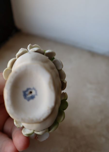 Cosulet mic flori ceramica vintage obiect decor